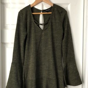 New Gorgeous Forest Green Stretchy Dress